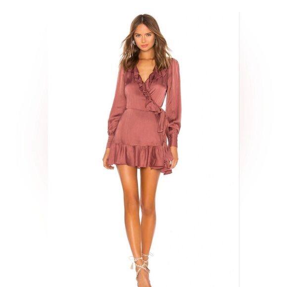 Selkie Brown Wrap Dress size S - Picture 3 of 13